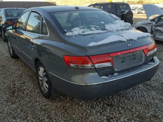 KMHFC46F18A274491 - 2008 HYUNDAI AZERA SE GRAY photo 3