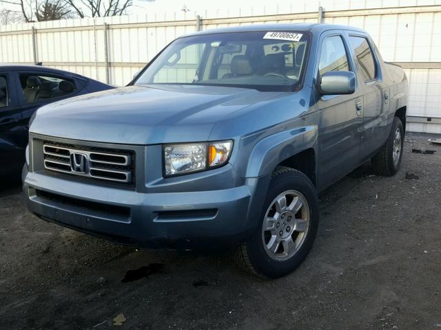 2HJYK165X8H512115 - 2008 HONDA RIDGELINE BLUE photo 2