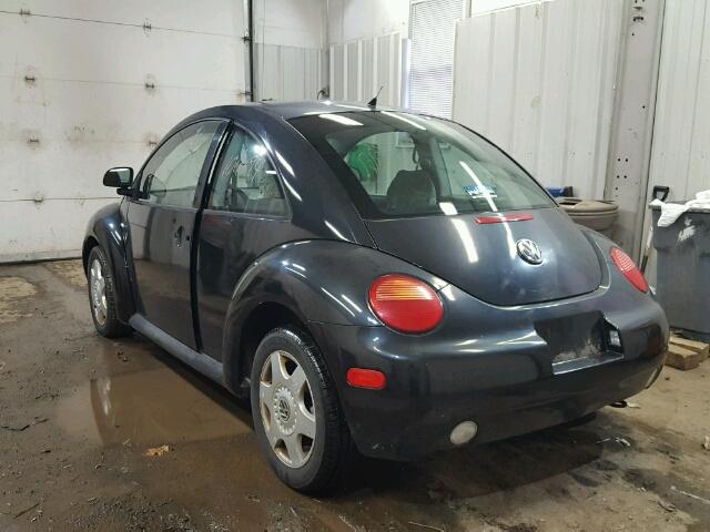 3VWBB61C2WM022132 - 1998 VOLKSWAGEN NEW BEETLE BLACK photo 3