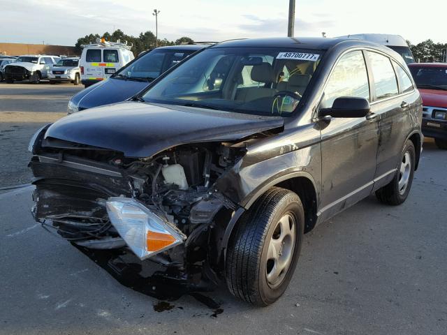 JHLRE48347C057635 - 2007 HONDA CR-V LX BLACK photo 2