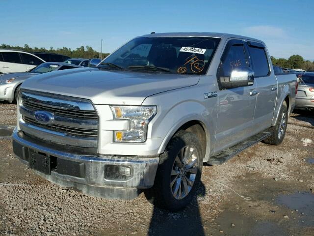 1FTEW1CG2GKD21880 - 2016 FORD F150 SUPER SILVER photo 2