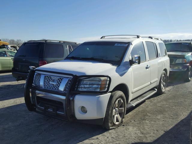 5N1AA08B74N719936 - 2004 NISSAN ARMADA SE WHITE photo 2