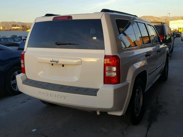 1J8FT28WX8D772587 - 2008 JEEP PATRIOT SP WHITE photo 4