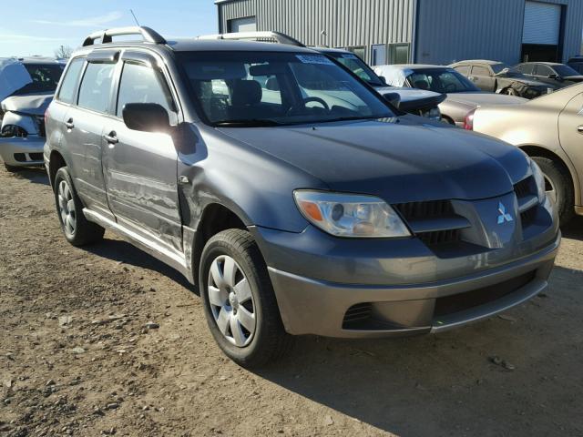 JA4LZ31F06U037679 - 2006 MITSUBISHI OUTLANDER GRAY photo 1