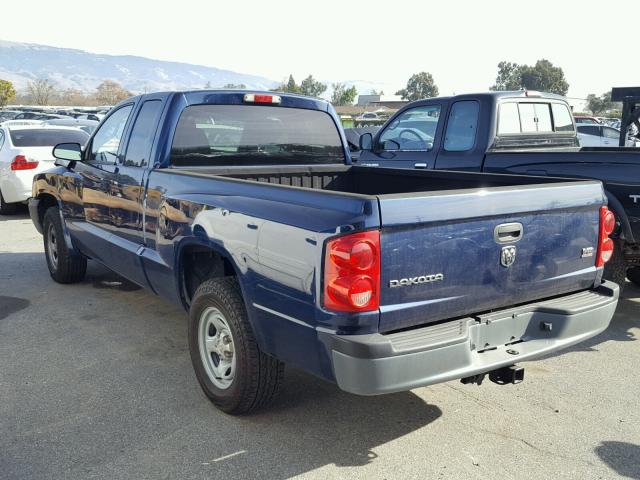 1D7HE22NX6S588680 - 2006 DODGE DAKOTA ST BLUE photo 3