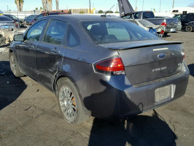 1FAHP3GN4BW151639 - 2011 FORD FOCUS SES SILVER photo 3