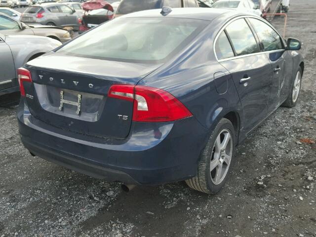 YV1622FS8C2124996 - 2012 VOLVO S60 T5 BLUE photo 4