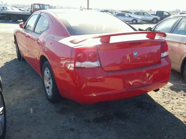 2B3CA3CV9AH251990 - 2010 DODGE CHARGER SX RED photo 3