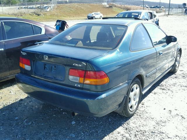 1HGEJ8146WL100602 - 1998 HONDA CIVIC EX GREEN photo 4