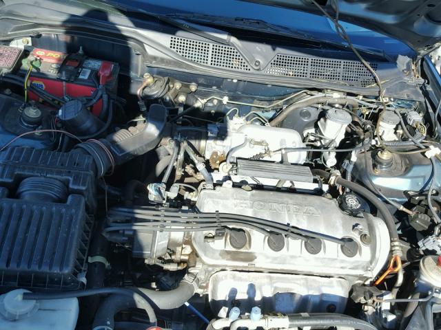 1HGEJ8146WL100602 - 1998 HONDA CIVIC EX GREEN photo 7