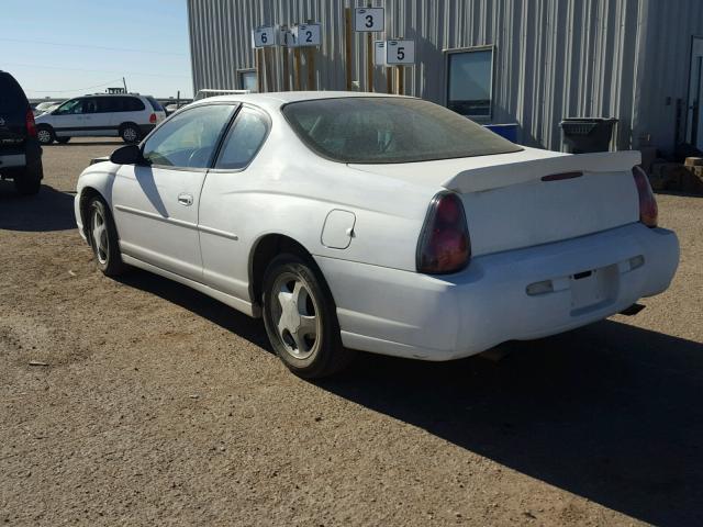 2G1WX12K9Y9269120 - 2000 CHEVROLET MONTE CARL WHITE photo 3