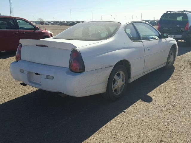 2G1WX12K9Y9269120 - 2000 CHEVROLET MONTE CARL WHITE photo 4