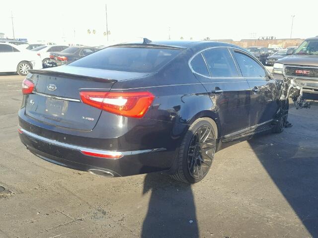 KNALN4D73E5124817 - 2014 KIA CADENZA PR BLACK photo 4