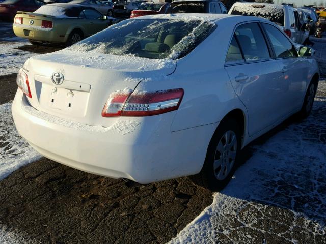 4T4BF3EK8BR189013 - 2011 TOYOTA CAMRY BASE WHITE photo 4