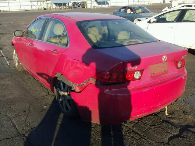 JH4CL96964C026135 - 2004 ACURA TSX RED photo 3