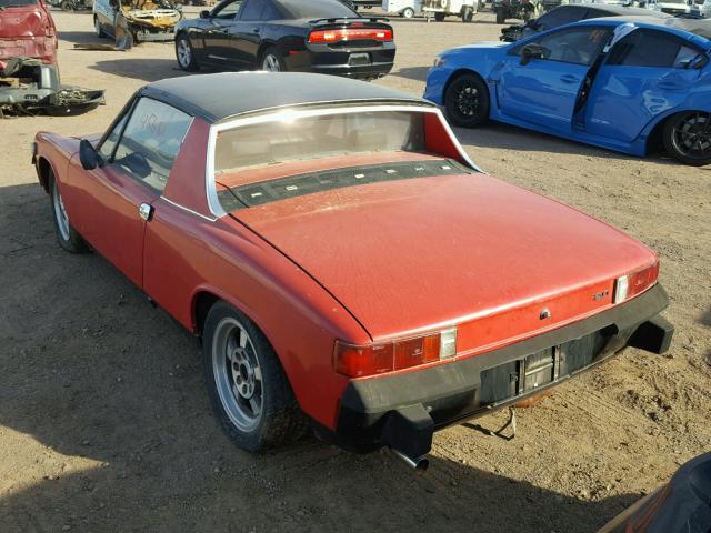 4742919693 - 1974 PORSCHE 914 RED photo 3