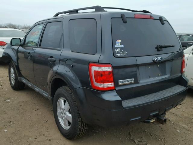 1FMCU03G79KB63431 - 2009 FORD ESCAPE XLT SILVER photo 3