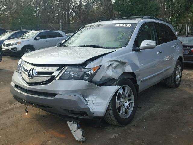 2HNYD28318H504351 - 2008 ACURA MDX TECHNO SILVER photo 2