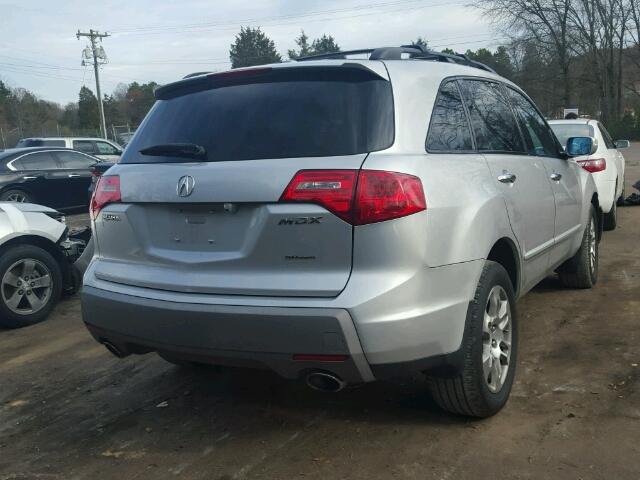 2HNYD28318H504351 - 2008 ACURA MDX TECHNO SILVER photo 4