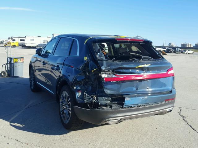 2LMTJ6LR5GBL66553 - 2016 LINCOLN MKX RESERV BLUE photo 3