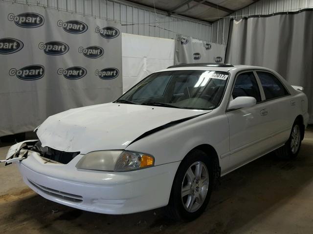 1YVGF22D215225995 - 2001 MAZDA 626 ES WHITE photo 2