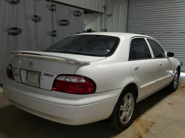 1YVGF22D215225995 - 2001 MAZDA 626 ES WHITE photo 4