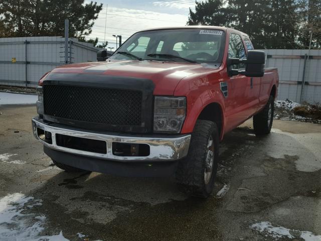 1FTSX21589EA70646 - 2009 FORD F250 SUPER RED photo 2