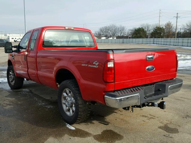 1FTSX21589EA70646 - 2009 FORD F250 SUPER RED photo 3