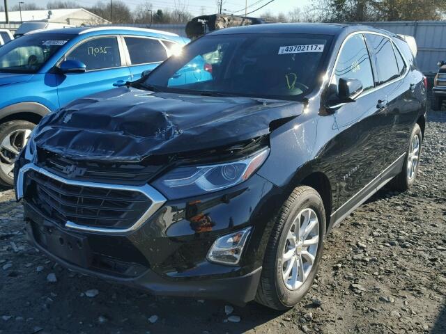 2GNAXJEV9J6189578 - 2018 CHEVROLET EQUINOX LT BLACK photo 2