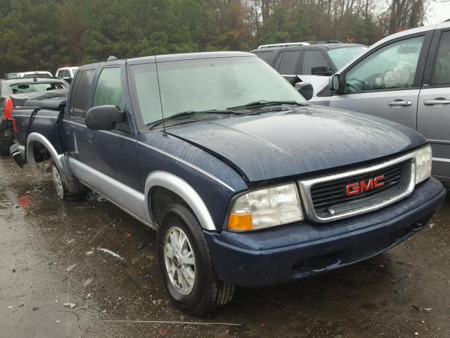 1GTDT13XX4K130577 - 2004 GMC SONOMA BLUE photo 1