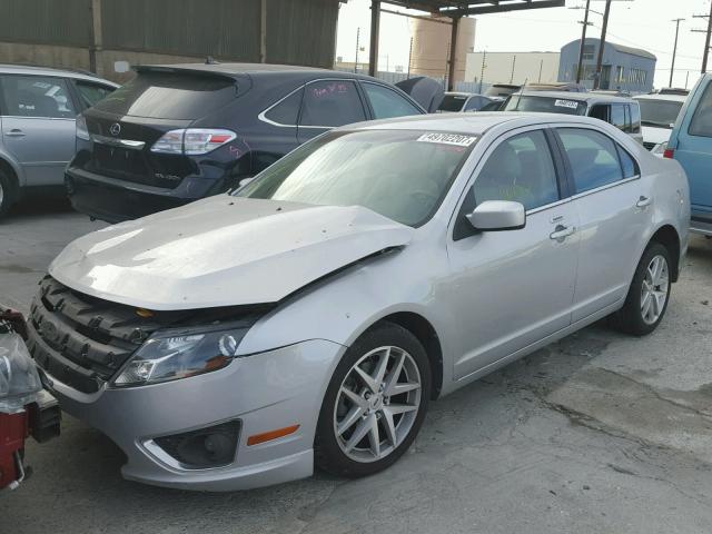 3FAHP0JA2AR217935 - 2010 FORD FUSION SEL GRAY photo 2