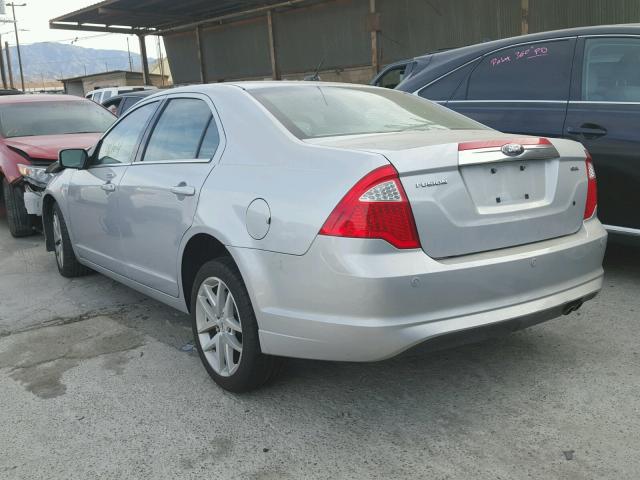 3FAHP0JA2AR217935 - 2010 FORD FUSION SEL GRAY photo 3