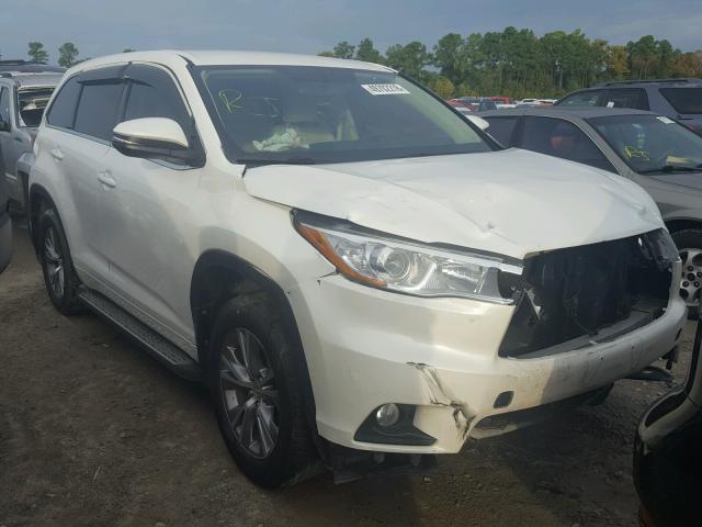 5TDZKRFH8FS045681 - 2015 TOYOTA HIGHLANDER 白色 照片 1