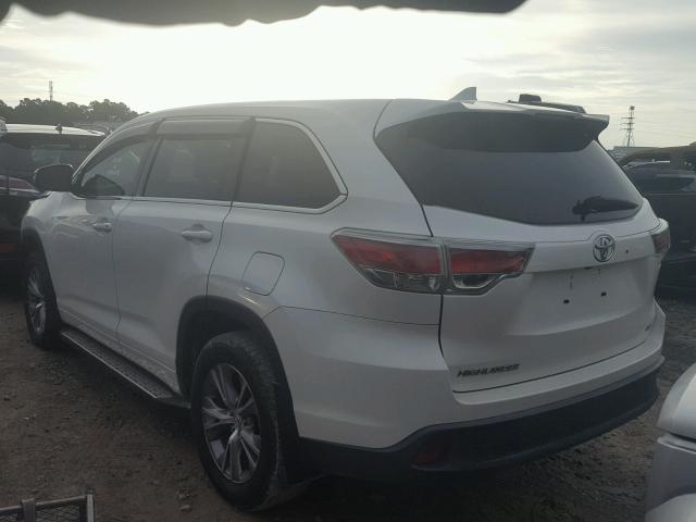 5TDZKRFH8FS045681 - 2015 TOYOTA HIGHLANDER 白色 照片 3