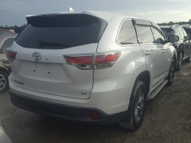 5TDZKRFH8FS045681 - 2015 TOYOTA HIGHLANDER 白色 照片 4