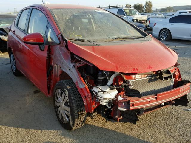 JHMGK5H52GS006689 - 2016 HONDA FIT LX RED photo 1