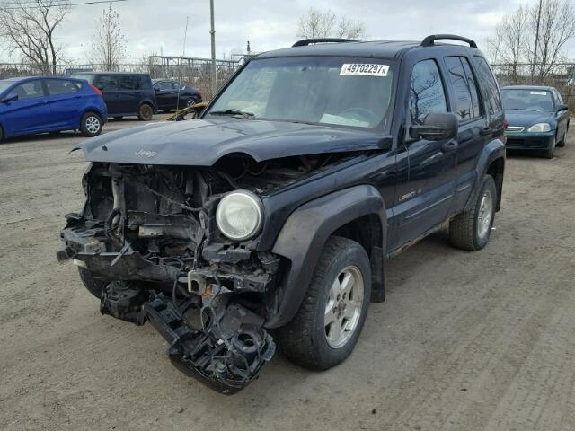 1J4GL58K02W296401 - 2002 JEEP LIBERTY LI BLACK photo 2