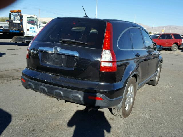 JHLRE38737C055811 - 2007 HONDA CR-V EXL BLACK photo 4