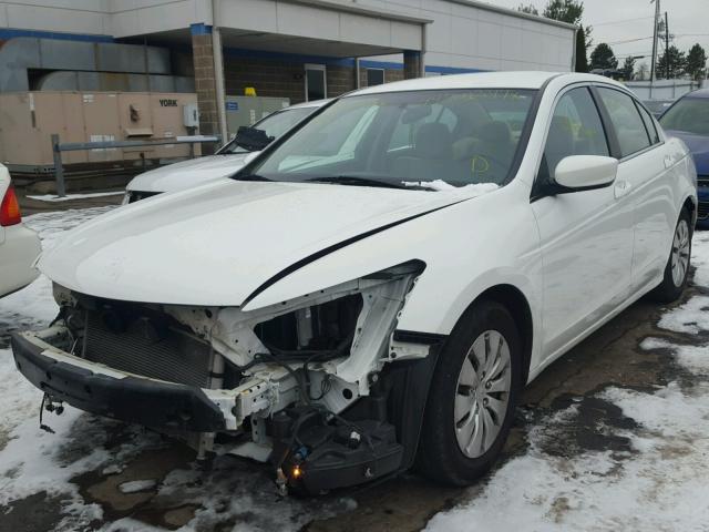 1HGCP2F37CA132257 - 2012 HONDA ACCORD LX WHITE photo 2