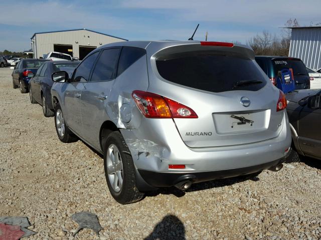 JN8AZ1MW1AW103171 - 2010 NISSAN MURANO S SILVER photo 3