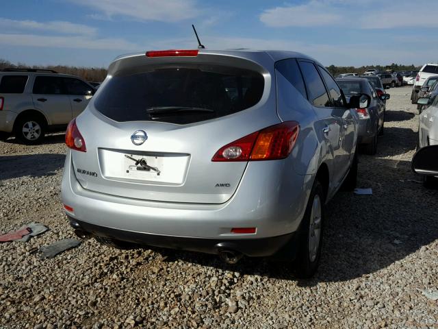 JN8AZ1MW1AW103171 - 2010 NISSAN MURANO S SILVER photo 4