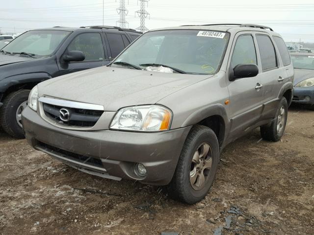 4F2CU08191KM28315 - 2001 MAZDA TRIBUTE LX GRAY photo 2