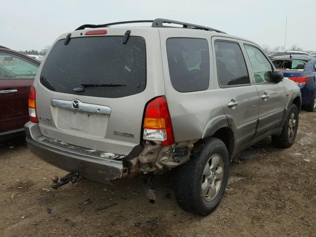 4F2CU08191KM28315 - 2001 MAZDA TRIBUTE LX GRAY photo 4