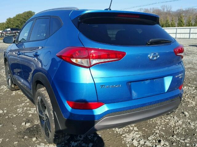 KM8J3CA25GU207978 - 2016 HYUNDAI TUCSON LIM BLUE photo 3