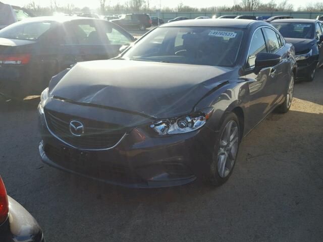 JM1GJ1V59E1103182 - 2014 MAZDA 6 TOURING GRAY photo 2