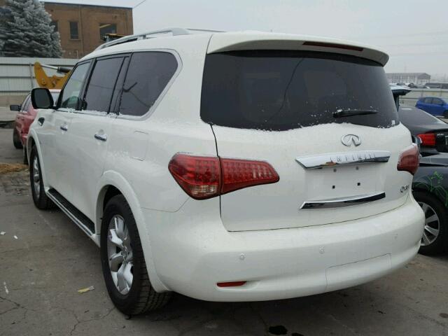 JN8AZ2NE3E9063966 - 2014 INFINITI QX80 WHITE photo 3