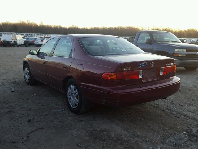 4T1BG22K31U852461 - 2001 TOYOTA CAMRY CE BURGUNDY photo 3