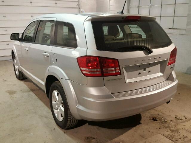 3C4PDCAB4FT735807 - 2015 DODGE JOURNEY SE SILVER photo 3