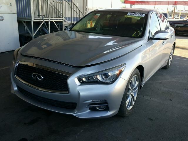 JN1BV7AP6EM687325 - 2014 INFINITI Q50 BASE SILVER photo 2