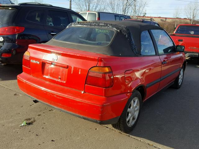 WVWBB81E3SK030306 - 1995 VOLKSWAGEN CABRIO RED photo 4